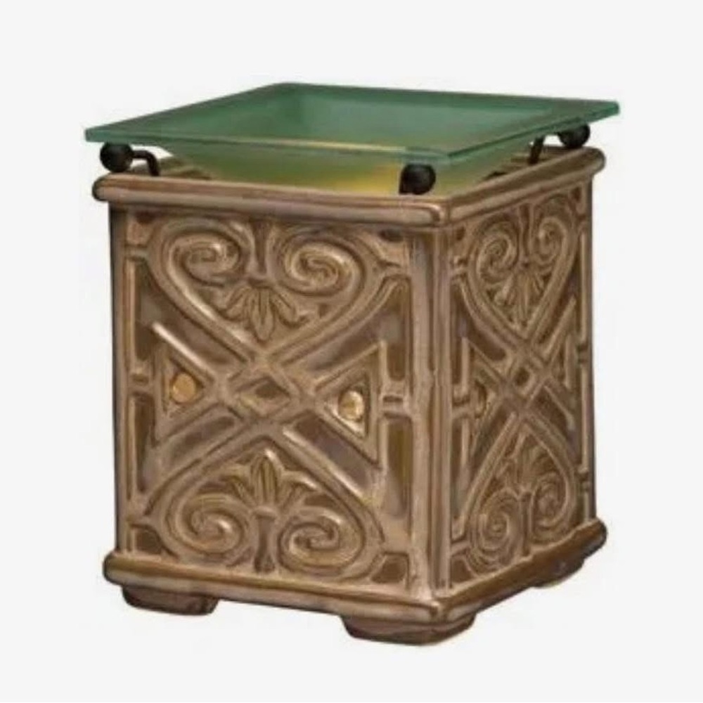 Scentsy Brown and Green Lantern
